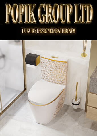 Луксозен Дизайнерски Моноблок Тоалетна чиния за Баня, city of Rusе | For the Bathroom - снимка 6